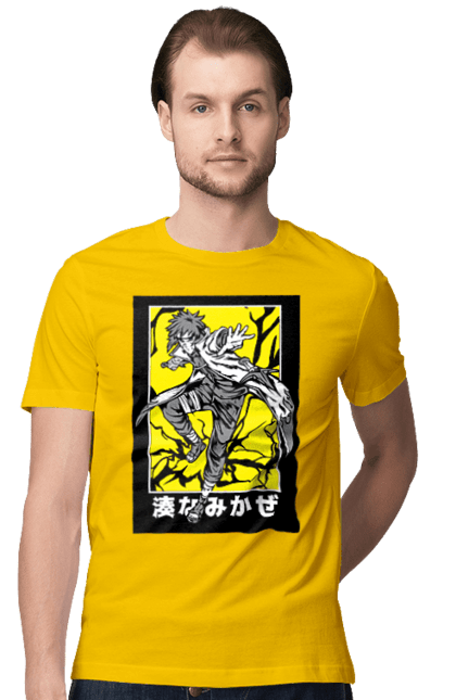 Men's t-shirt with prints Naruto. Anime, character, manga, minato namikaze, naruto, naruto, ninja, tv series. 2070702