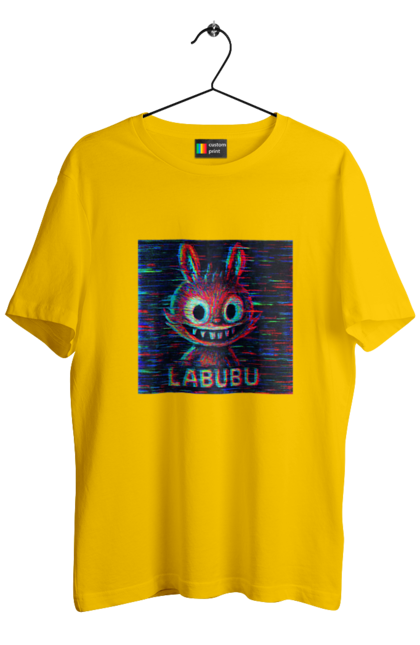 Футболка чоловіча з принтом "Лабубу". Crt, rgb, глітч, кіберпанк, лабубу, пікселі, ретро, спотворення, цифрове мистецтво, шум. 2070702