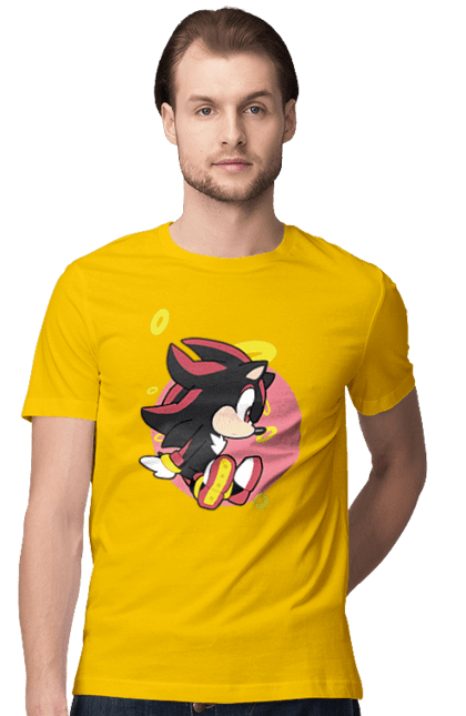 Футболка чоловіча з принтом "Сонік". Sega, гра, сонік. PrintMarket - інтернет-магазин одягу та аксесуарів з принтами плюс конструктор принтів - створи свій унікальний дизайн