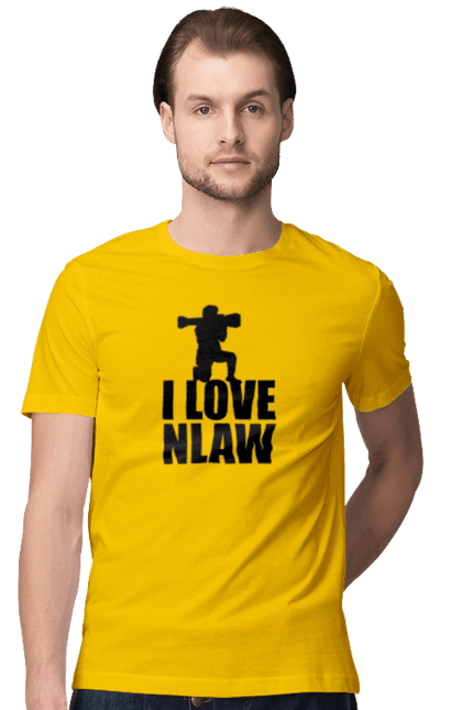 Футболка чоловіча з принтом "Я люблю НЛАВ". Війна, патріотам, україна. Milkstore