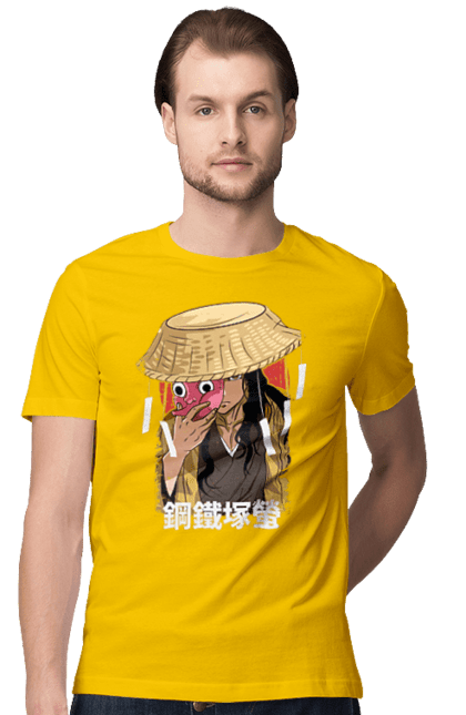 Men's t-shirt with prints Demon Slayer Hotaru Haganezuka. Anime, blacksmith, demon slayer, hotaru haganezuka, kimetsu no yaiba, manga. 2070702