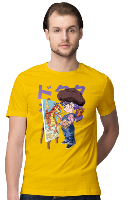 Men's t-shirt with prints Dr. Slump Arale. Android, anime, arale, arale norimaki, doctor slump, dr. slump, girl, manga, schoolgirl. 2070702