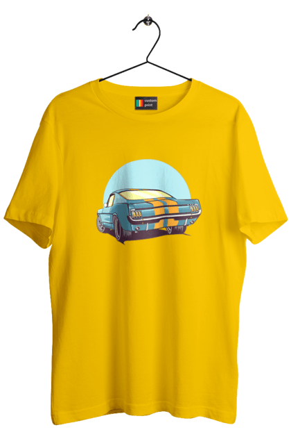 Футболка чоловіча з принтом "Авто". Авто, герой, гроші, монстр, музика, новий, персонаж, робот, супер герой. 2070702