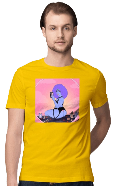 Фиолетовая Девушка Фото В Зеркале