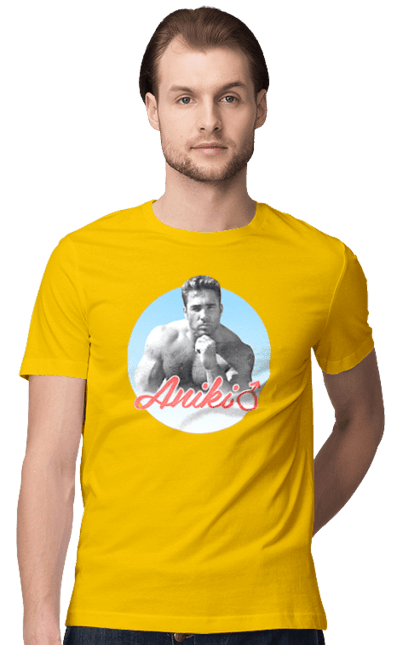 Футболка чоловіча з принтом "Біллі Херрінгтон". Аніки, біллі, біллі херрінгтон, гачі, гачімучі, гумор, прикольна, херрінгтон. 2070702