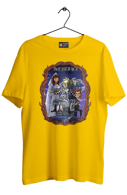 Men's t-shirt with prints Beetlejuice. Beetlejuice, comedy, ghost, horror, movie, tim burton, warner bros. 2070702