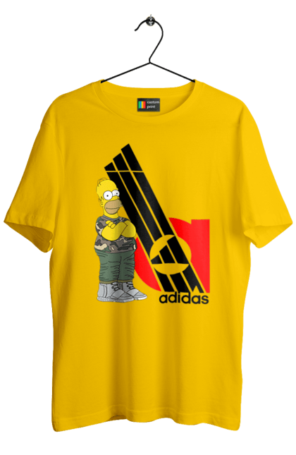 Men's t-shirt with prints Adidas Homer. Adidas, animated series, homer, simpson, tv series. 2070702