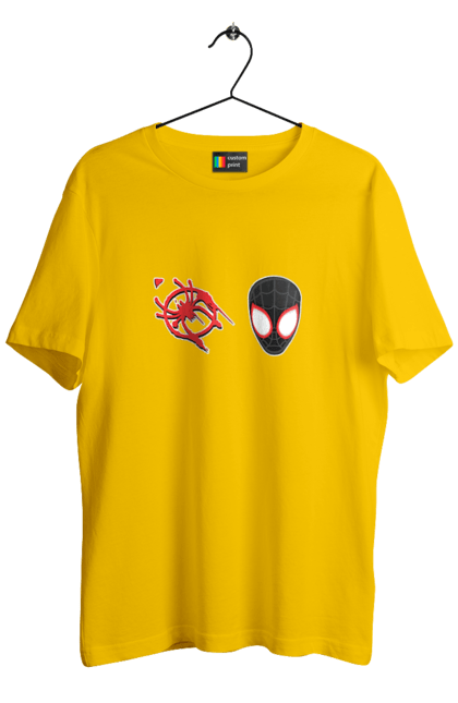 Футболка чоловіча з принтом "Людина Павук Майлз Моралес". Man, miles morales, spider, spider man, людина павук, майлз моралес, паук, человек, человек паук. PrintMarket - інтернет-магазин одягу та аксесуарів з принтами плюс конструктор принтів - створи свій унікальний дизайн