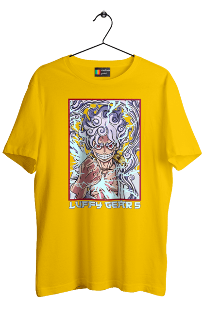 Men's t-shirt with prints One Piece Luffy. Anime, luffy, manga, monkey de luffy, one piece, pirates. 2070702