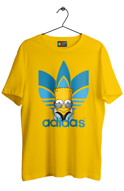 Men's t-shirt with prints Adidas Bart. Adidas, bart, cartoon, simpson. 2070702