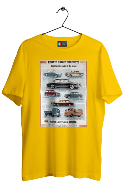 Футболка чоловіча з принтом "Аутомобільйо". Rootes, rootes (australia) limited, rootes group, rootes group products. 2070702