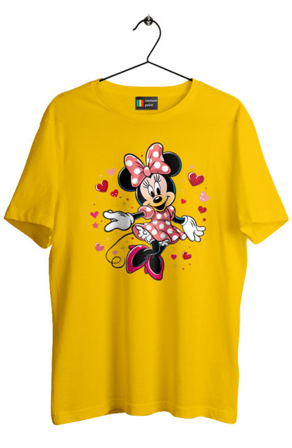 Футболка мужская с принтом Минни Маус. Mickey mouse, minnie mouse, дисней, микки, микки маус, минни маус, мультфильм. 2070702