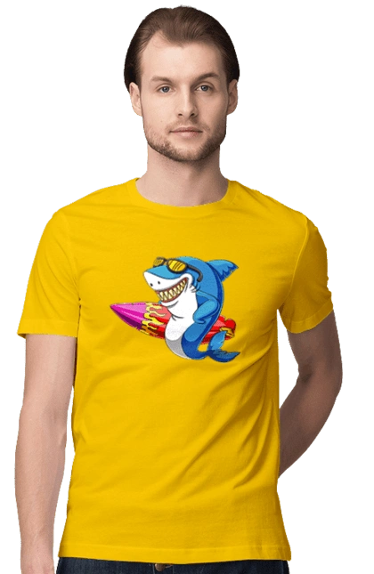 Shark With Glasses Surfing