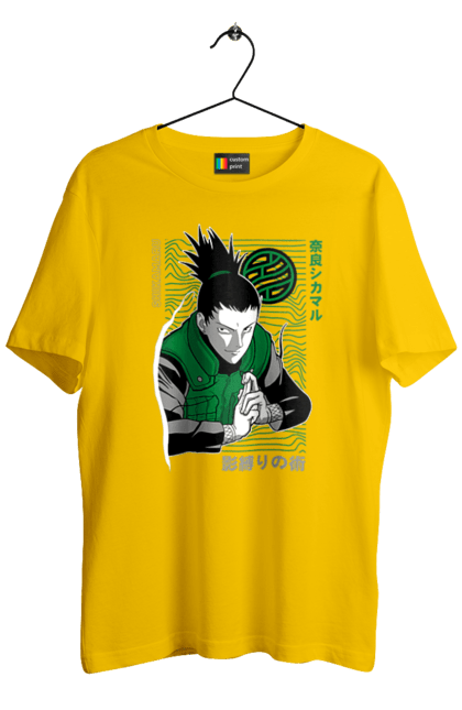 Футболка мужская с принтом Шикамару. Naruto, shikamaru, shikamaru nara, аниме, манга, наруто, шикамару, шикамару нара. 2070702