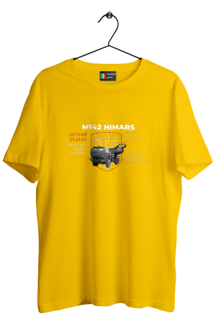Men`s t-shirt with prints M142 HIMARS. Himars, industrious, m142 himars, weapon. 2070702