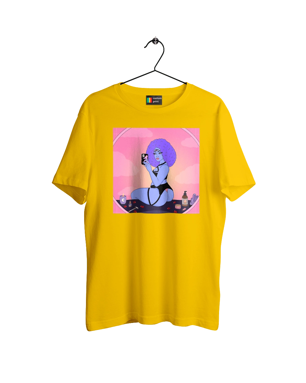 Фиолетовая Девушка Фото В Зеркале