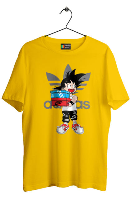 Футболка мужская с принтом Adidas Сон Гоку. Adidas, anime, dragon ball, son goku, адидас, аниме, гоку, жемчуг дракона, манга, сон гоку. 2070702