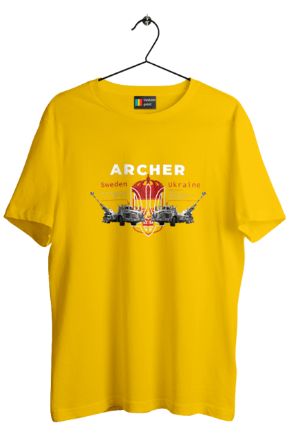 Футболка чоловіча з принтом "Archer". Archer, bayraktar, caesar, himars, javelin, nlaw, patriot, weapon, zaluzhny. 2070702