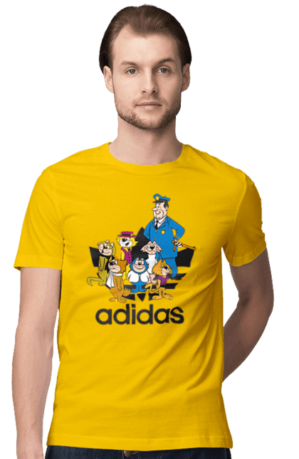 Men's t-shirt with prints Adidas Top Cat. Adidas, adidas, animated series, cartoon, cat, cats, top cat. 2070702