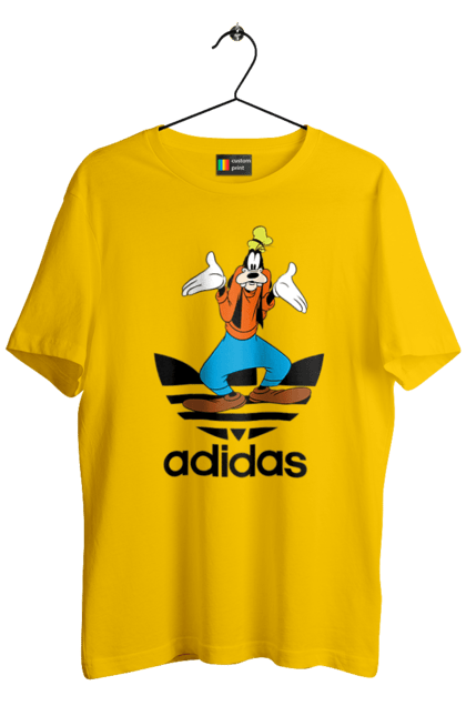 Футболка чоловіча з принтом "Adidas Гуфі". Adidas, goofy, адідас, гуфі, мультсеріал, мультфільм, пес, собака. 2070702