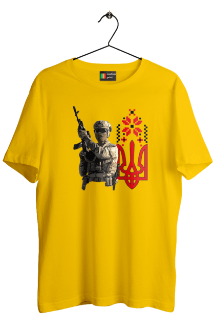 Футболка чоловіча з принтом "Гвардія наступу". F 16, himars, leopard, patriot, гвардія наступу, контрнаступ, літо 2023, літо контрнаступ, перемога. 2070702