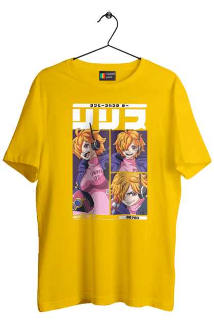 Men's t-shirt with prints One Piece Lilith. Anime, lilith, manga, one piece, one piece, punk-02, vegapunk. 2070702