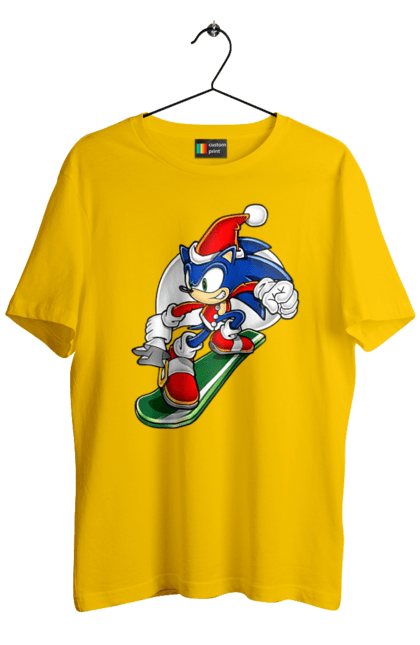Футболка чоловіча з принтом "Сонік (12)". Sega, shadow, sonic, sonic x, гра, ежик, игра, їжачок, наклз, сега, скорость, соник, сонік, сього, тейлз, швидкість, шедоу. CustomPrint.market