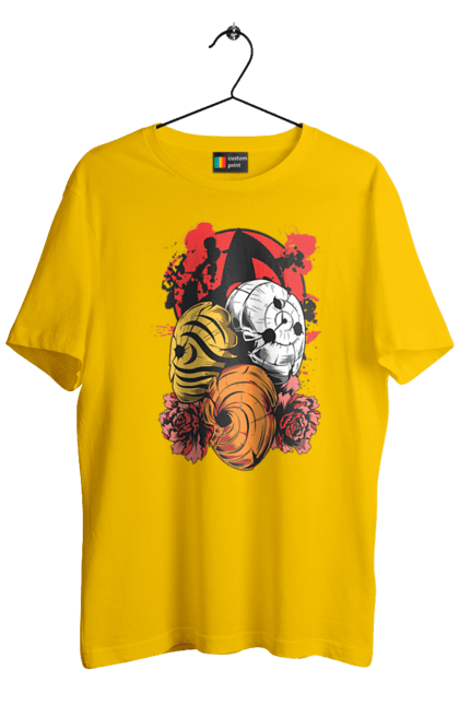 Men's t-shirt with prints Naruto Obito Uchiha. Anime, character, manga, naruto, ninja, obito, obito uchiha, tv series, uchiha. 2070702