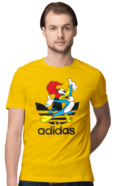 Men's t-shirt with prints Adidas Woody Woodpecker. Adidas, adidas, animated series, woody, woody woodpecker. 2070702