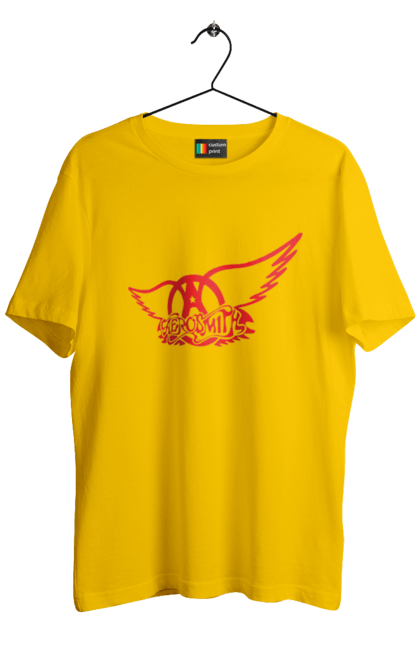 Men's t-shirt with prints Aerosmith. Aerosmith, blues rock, glam rock, group, hard rock, music, rock, rock`n`roll. 2070702