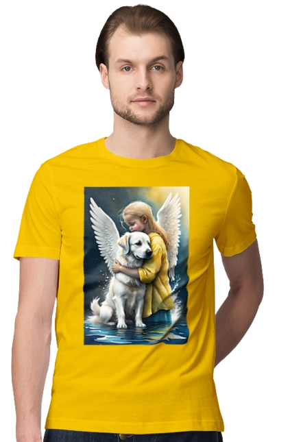 Girl and dog angel [memorial to dead animals]