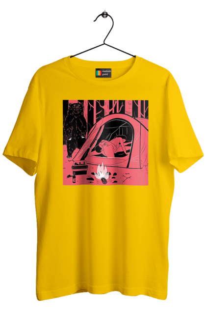 Men`s t-shirt with prints 69 In The Tent. 69, bear, forest, sex, tent. 2070702