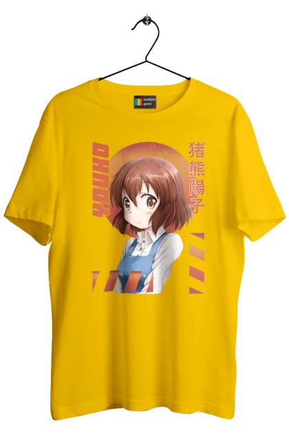 Men's t-shirt with prints Kiniro Mosaic Yoko Inokuma. Anime, gold mosaic, kiniro mosaic, kinmoza, manga, yoko, yoko inokuma. 2070702