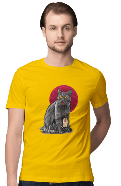 Футболка чоловіча з принтом "Кот програміст та мишка 404 День програміста". 404, andoid, aws, backend, c++, cloud, css, data, dev, devops, frontend, git, github, go, golang, google, html, ios, java, jquery, js, linux, nodejs, php, python, react, science, script, web, ай ті, айтішник, геймер, гик, кит, клавиши, код, комп, мем, мишка, ошибка, пародия, програміст, смешное, хакер. 2070702