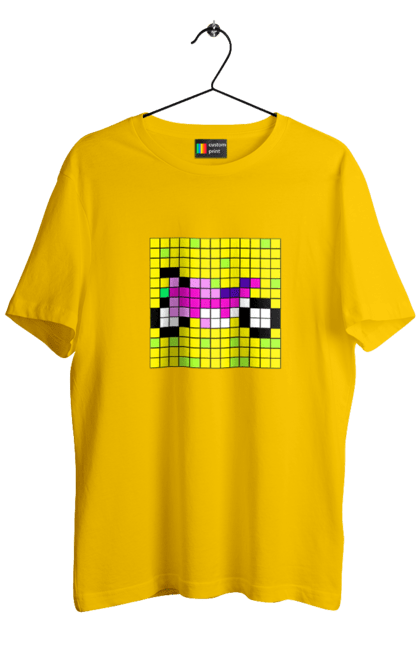 Men`s t-shirt with prints Pixel Bike. Bike, bright, color, motorcycle, pixel. 2070702