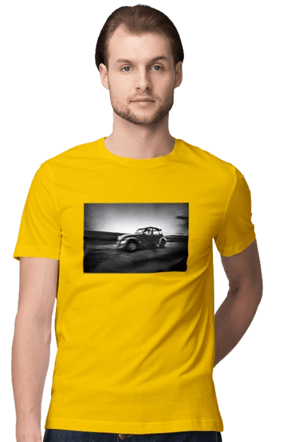 Retro car black and white