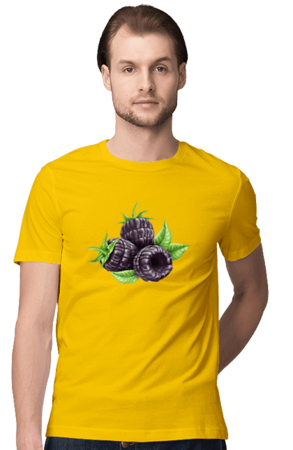 Футболка чоловіча з принтом "Ожина". Ожина, ягода. 2070702