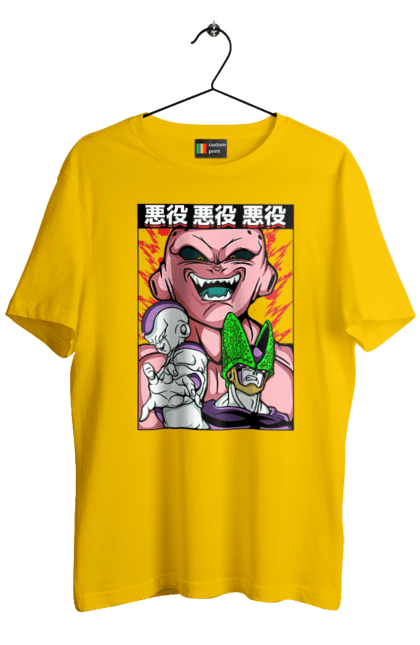 Men's t-shirt with prints Dragon Ball Majin Buu. Anime, antagonist, dragon ball, majin buu, manga, tv series. 2070702