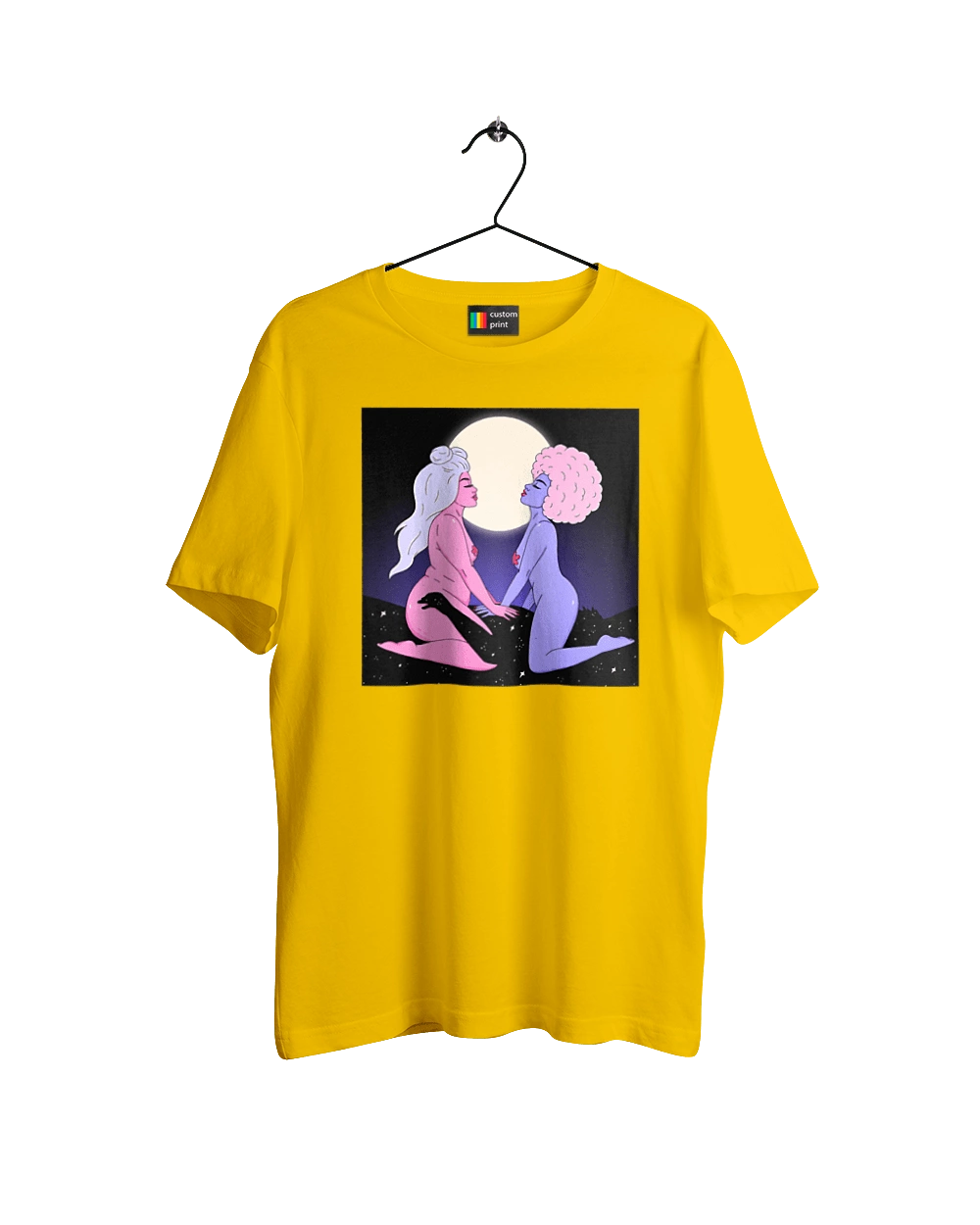 Two Aliens And The Moon