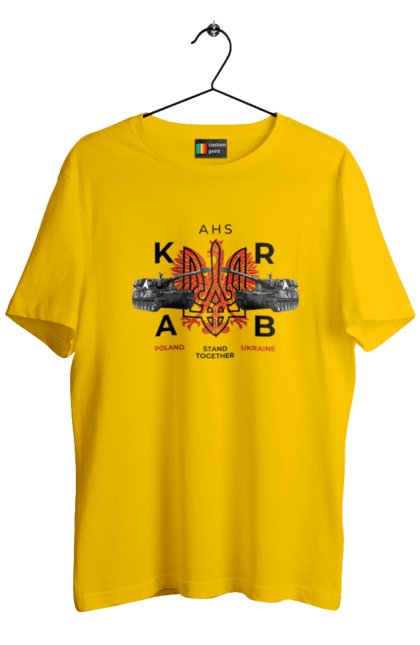 Men`s t-shirt with prints AHS KRAB. Ahs krab, crab, himars, weapon, zaluzhny. 2070702