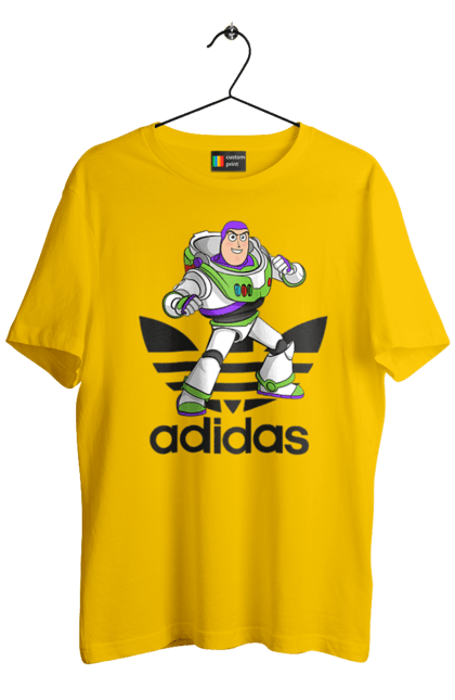 Футболка чоловіча з принтом "Adidas Базз Лайтер". Adidas, buzz lightyear, toy story, адідас, базз лайтер, історія іграшок, мультфільм. 2070702