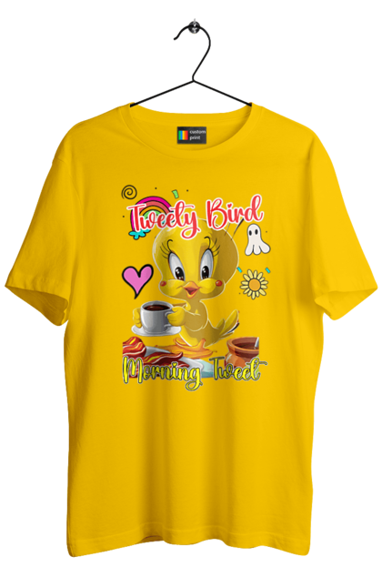 Men's t-shirt with prints Tweety Pie. Bird, looney tunes, tweety, tweety bird, tweety pie, warner bros. 2070702