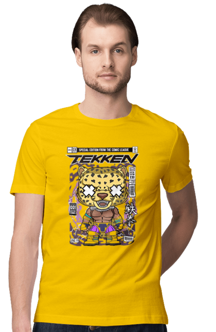 Футболка чоловіча з принтом "Tekken King Caped". Capcom, nintendo, tekken, боротися, вуличний боєць, японія. Funkotee