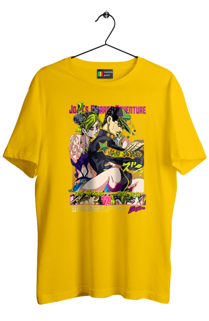 Men's t-shirt with prints JOJO Jolyne Cujoh. Anime, jojo, jojo`s bizarre adventure, jojo’s bizarre adventure, jolyne cujoh, manga. 2070702