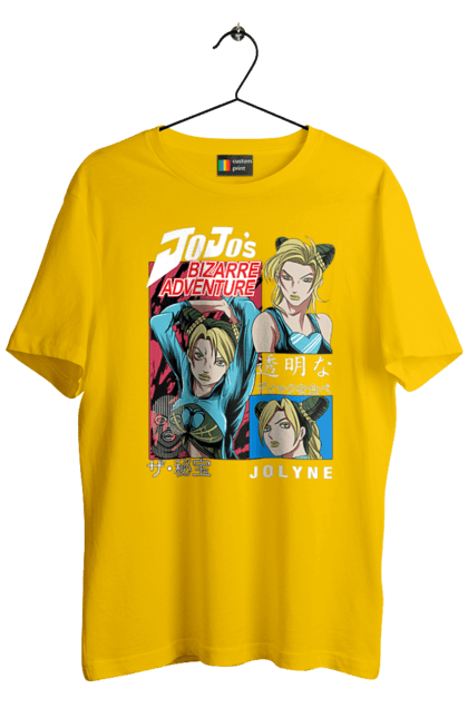 Men's t-shirt with prints JOJO Jolyne Cujoh. Anime, jojo, jojo`s bizarre adventure, jojo’s bizarre adventure, jolyne cujoh, manga. 2070702