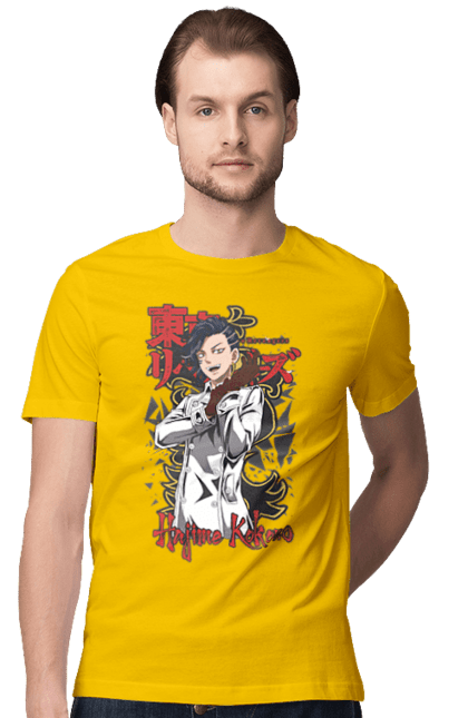 Men's t-shirt with prints Tokyo Revengers Hajime Kokonoi. Anime, black dragon, film, hajime kokonoi, manga, tokyo manji gang, tokyo revengers, tv series. 2070702