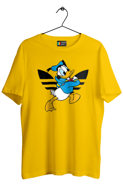 Men's t-shirt with prints Adidas Donald Duck. Adidas, animated series, cartoon, daisy duck, donald duck. 2070702