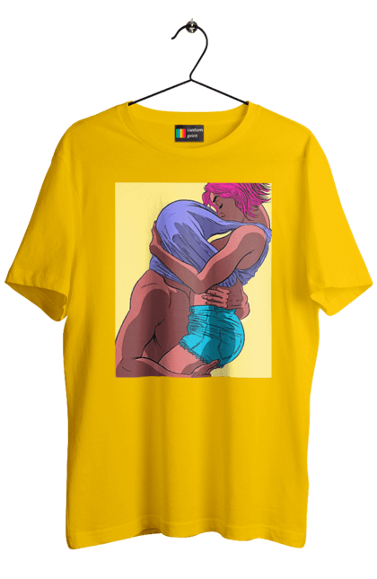 Футболка чоловіча з принтом "Чоловік Під Майкою У Дівчата". Пристрасть, сиськи. 2070702