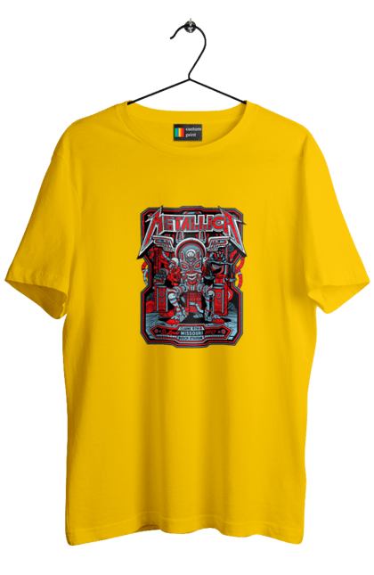 Men's t-shirt with prints Metallica. Hard rock, heavy metal, metallica, music, rock band, speed metal, thrash metal. 2070702