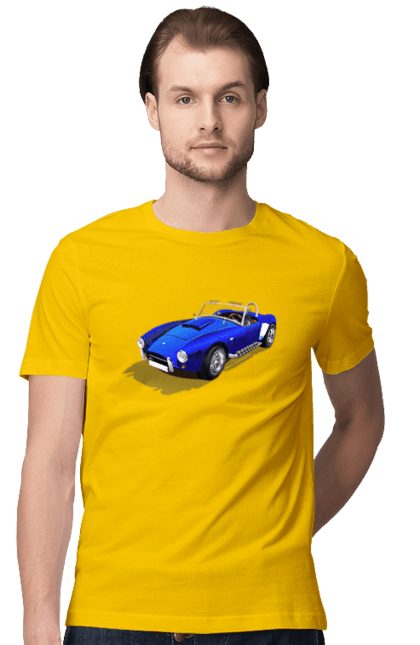 Футболка чоловіча з принтом "Автомобіль". Авто, автомобиль, класика, старовинна машина, старовинний. 2070702